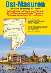 Abbildung von: Landkarte Ost-Masuren - BLOCHPLAN