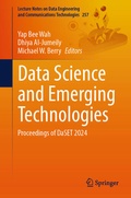 Cover: Data Science and Emerging Technologies - Springer