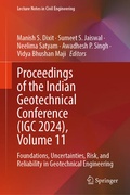 Cover: Proceedings of the Indian Geotechnical Conference (IGC 2024), Volume 11 - Springer Nature Switzerland AG