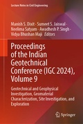 Cover: Proceedings of the Indian Geotechnical Conference (IGC 2024), Volume 9 - Springer Nature Switzerland AG