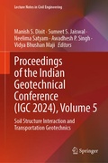 Cover: Proceedings of the Indian Geotechnical Conference (IGC 2024), Volume 5 - Springer