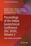 Cover: Proceedings of the Indian Geotechnical Conference (IGC 2024), Volume 3 - Springer