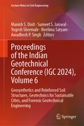 Cover: Proceedings of the Indian Geotechnical Conference (IGC 2024), Volume 6 - Springer