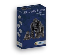 Abbildung von: 3D Crystal Puzzle - Gorillapaar - 48 Teile - HCM Kinzel GmbH