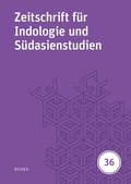 Cover: Zeitschrift fuer Indologie und Suedasienstudien 36 - Zeitschrift f&uuml;r Indologie und  S&uuml;dasienstudien 36