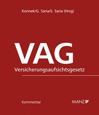 Abbildung von: VAG - Versicherungsaufsichtsgesetz - Manz