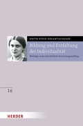 Cover: Bildung und Entfaltung der Individualit&auml;t - Verlag Herder