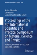 Cover: Proceedings of the 4th International Scientific and Practical Symposium on Materials Science and Physics - Springer