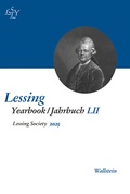Cover: Lessing Yearbook/Jahrbuch LII, 2025 - Wallstein