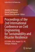 Cover: Proceedings of the 2nd International Conference on Civil Engineering for Sustainability and Disaster Resilience - Springer Nature Switzerland AG