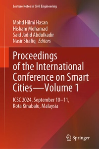 Enlarge image Cover: Proceedings of the International Conference on Smart Cities-Volume 1 - Springer