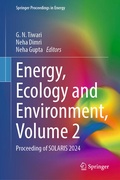 Cover: Energy, Ecology and Environment, Volume 2 - Springer