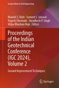 Cover: Proceedings of the Indian Geotechnical Conference (IGC 2024), Volume 2 - Springer