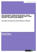 Cover: Nicotine Extraction from Tobacco Waste - GRIN Verlag