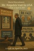 Cover: A walk on April 24, 2025 (Mr. Koguto's visit to the USA, #4) - Maciej Niewiadomski