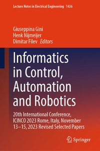 Enlarge image Cover: Informatics in Control, Automation and Robotics - Springer