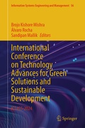 Cover: International Conference on Technology Advances for Green Solutions and Sustainable Development - Springer
