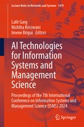 Cover: AI Technologies for Information Systems and Management Science - Springer