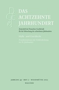 Cover: Das achtzehnte Jahrhundert - Wallstein