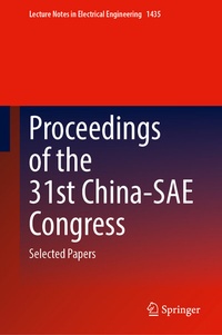 Abbildung von: Proceedings of the 31st China-SAE Congress - Springer