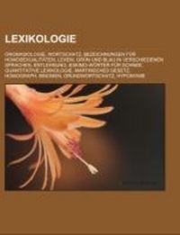 Abbildung von: Lexikologie - Books LLC, Wiki Series