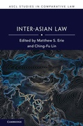 Cover: Inter-Asian Law - Cambridge University Press