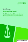 Cover: Favor debitoris - Brill Deutschland GmbH