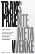 Cover: Transparente Meta-Werke - Brill Deutschland GmbH