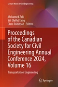 Cover: Proceedings of the Canadian Society for Civil Engineering Annual Conference 2024, Volume 16 - Springer