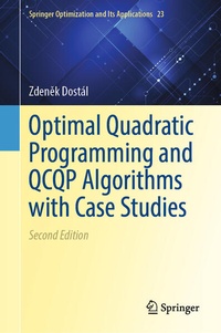 Enlarge image Cover: Optimal Quadratic Programming and QCQP Algorithms with Applications - Springer