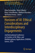 Cover: Horizons of AI: Ethical Considerations and Interdisciplinary Engagements - Springer Nature Switzerland AG