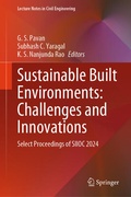 Cover: Sustainable Built Environments: Challenges and Innovations - Springer