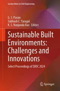 Enlarge image Cover: Sustainable Built Environments: Challenges and Innovations - Springer