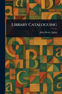Abbildung von: Library Cataloguing - Anson Street Press