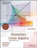 Cover: Elementary Linear Algebra, Application Version, International Adaptation, Revised Edition - Wiley