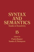 Cover: Studies in Transitivity - Elsevier