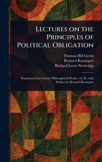 Enlarge image Cover: Lectures on the Principles of Political Obligation - Anson Street Press