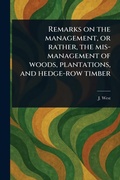 Cover: Remarks on the Management, or Rather, the Mis-management of Woods, Plantations, and Hedge-row Timber - Anson Street Press