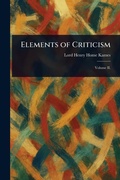 Cover: Elements of Criticism - Anson Street Press