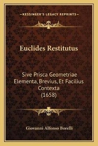 Enlarge image Cover: Euclides Restitutus - Kessinger Publishing