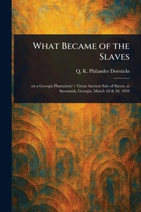 Abbildung von: What Became of the Slaves - Anson Street Press