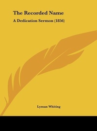 Abbildung von: The Recorded Name - Kessinger Publishing