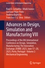 Cover: Advances in Design, Simulation and Manufacturing VIII - Springer