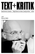 Cover: Maxim Biller - Edition Text + Kritik
