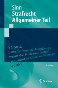 Abbildung von: Strafrecht Allgemeiner Teil - Springer