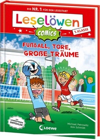 Abbildung von: Leselöwen Comics 1. Klasse - Fußball, Tore, große Träume - Loewe