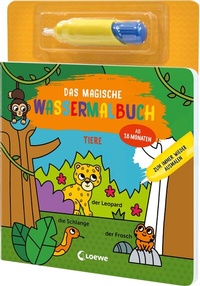 Abbildung von: Das magische Wassermalbuch - Tiere - Loewe