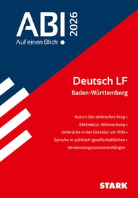 Abbildung von: STARK Deutsch - Abi - Auf einen Blick! 2026 BW - Stark Verlag