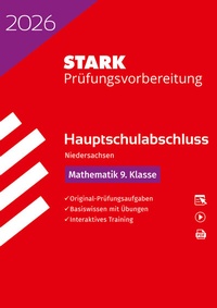 Abbildung von: STARK Mathematik 9. Klasse - Hauptschulabschluss 2026 Niedersachsen - Prüfungsvorbereitung - Stark Verlag