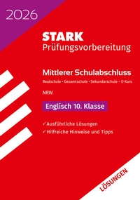 Abbildung von: STARK Lösungen zu Englisch E-Kurs - Mittlerer Schulabschluss (MSA) 2026 NRW - Prüfungsvorbereitung - Stark Verlag